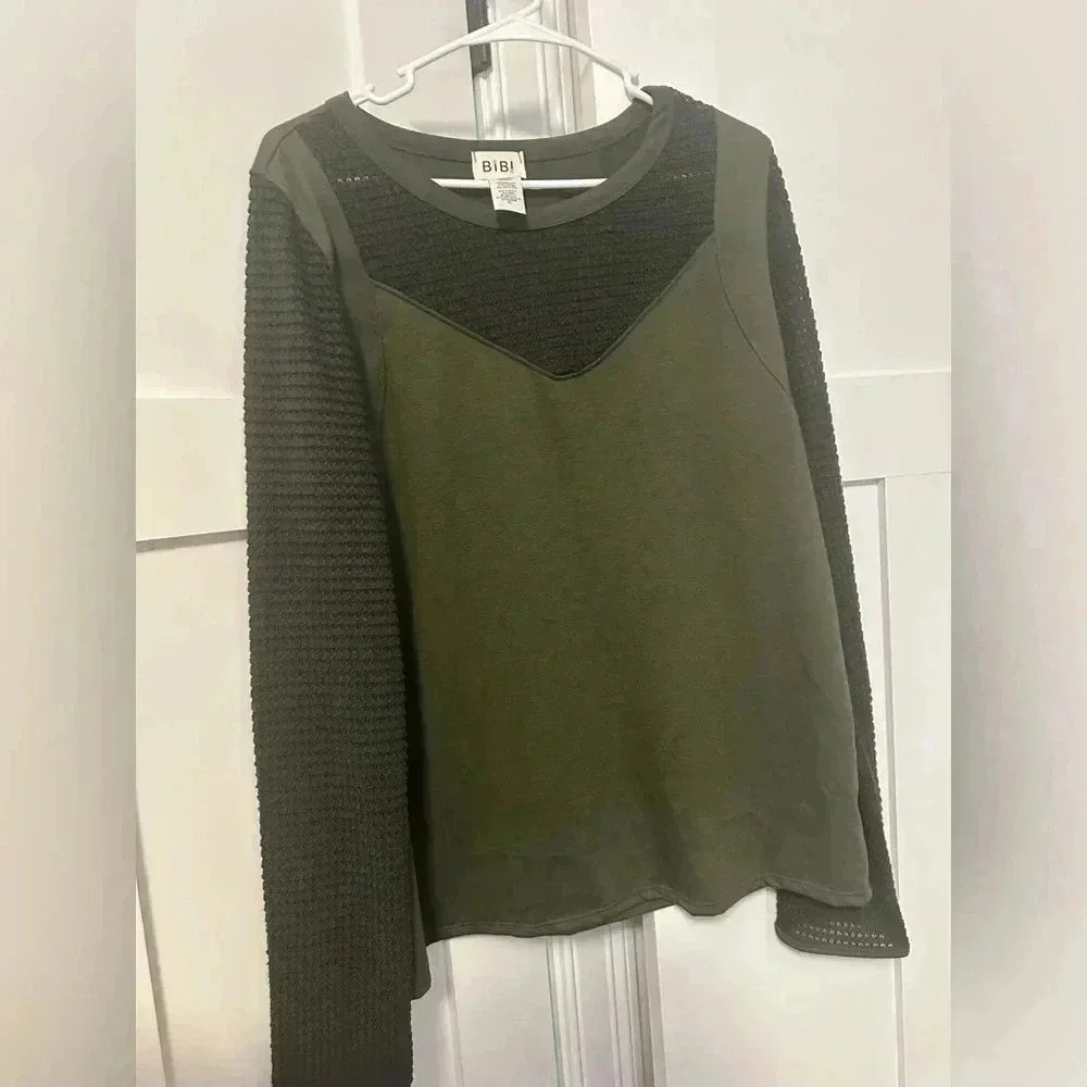 Bibi Olive Green long sleeve shirt
